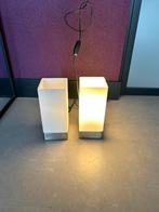 Livarno - 2 tafellampen, Ophalen, Zo goed als nieuw, Glas, Minder dan 50 cm