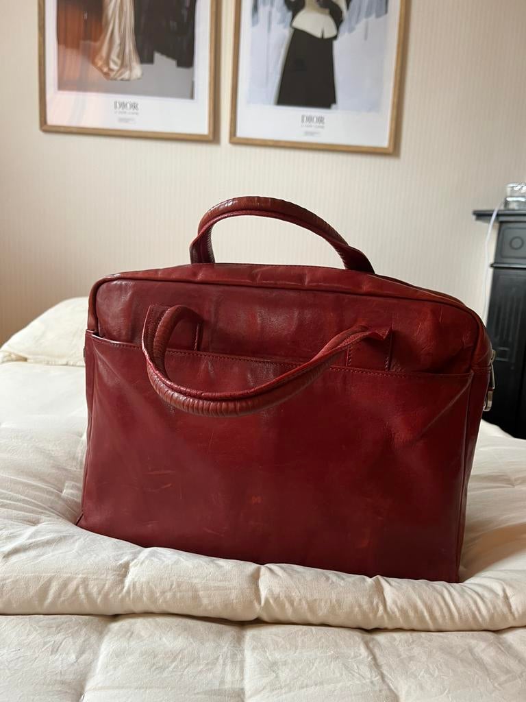 Superleuke vrouwelijke rode design laptoptas Tony Perotti, Ophalen of Verzenden, Gebruikt, Rood, Overige typen