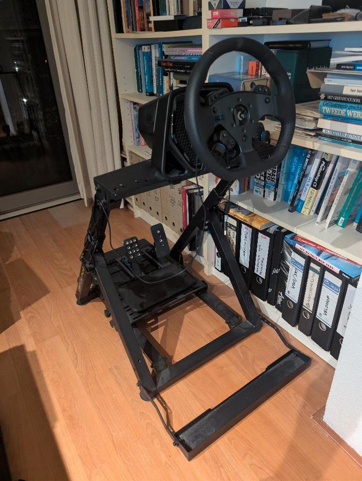 Logitech G Pro stuur + pedalen + Next Level Racing 2.0 stand, Computers en Software, Joysticks, Gebruikt, Ophalen