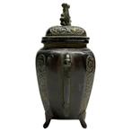 Antieke Japanse bronzen wierookbrander Koro met goudsporen, Antiek en Kunst, Ophalen of Verzenden, Brons