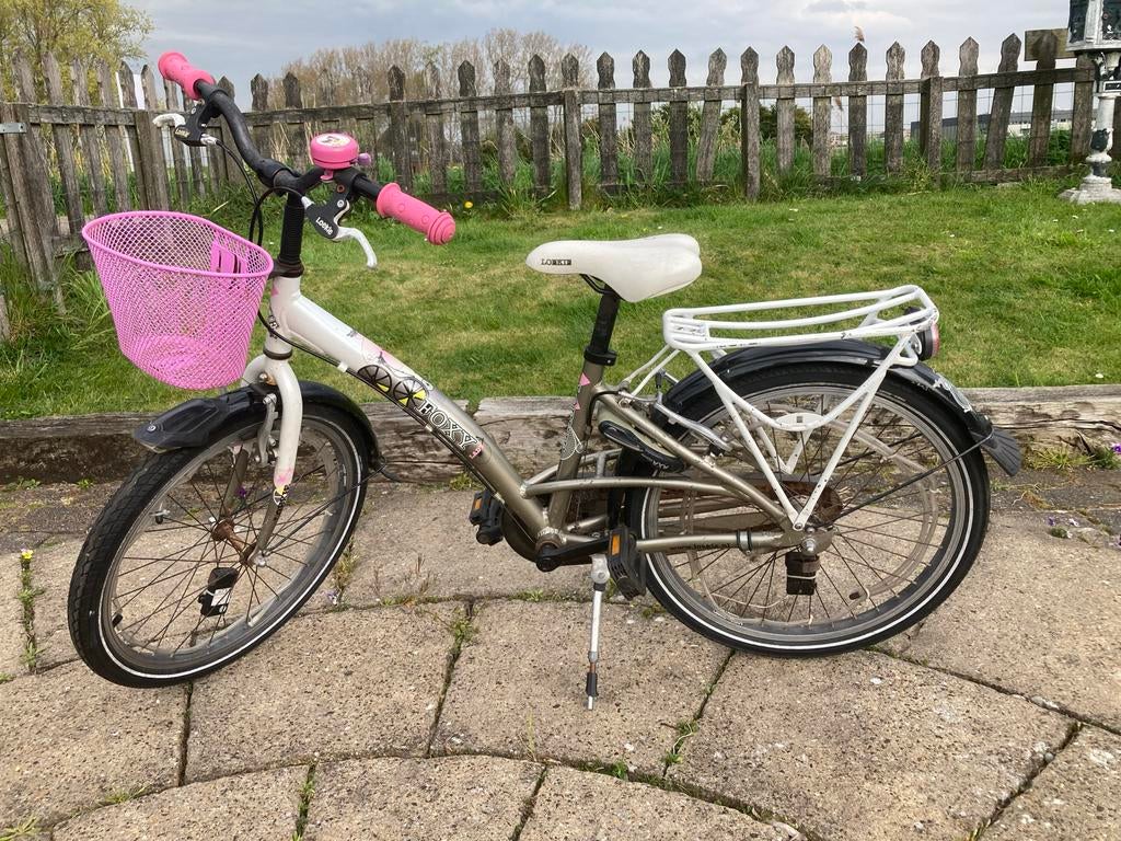 Loekie meisjesfiets met mandje - Gebruikt, Ophalen, Gebruikt, 22 inch, Handrem