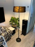 Vloerlamp zwart met lampenkap, Ophalen, Zo goed als nieuw, Glas, Modern
