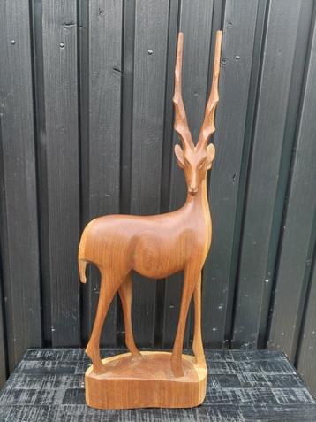 Grote vintage antilope / hert BLOSSOM BROCANTE beschikbaar voor biedingen