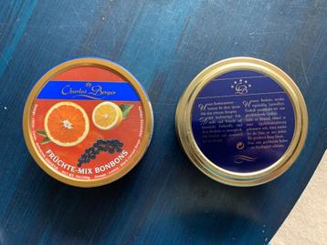 Blik Charles Berger; Fruchte-mix bonbons; 10 cm doorsnee beschikbaar voor biedingen