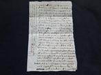 Oude brief 1642 droefheid testament Wulpen Vlaanderen, Verzenden, Brief