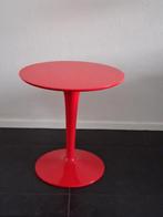 Design Bijzettafel "TipTop" Kleur Kerst Rood, Huis en Inrichting, Minder dan 55 cm, Rond, Nieuw, Ophalen