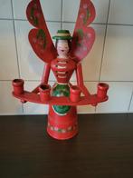 Houten Engel Kandelaar - Handgeschilderd, Diversen, Kerst, Ophalen