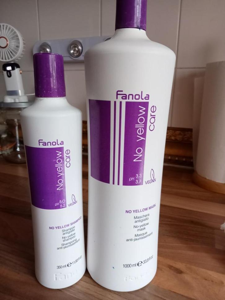Fanola No Yellow (set van 2), Sieraden, Tassen en Uiterlijk, Uiterlijk | Haarverzorging, Gebruikt, Shampoo of Conditioner, Ophalen