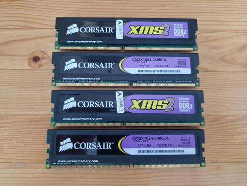 Corsair CM2X1024-6400C4 (4x Beschikbaar), Computers en Software, RAM geheugen, Gebruikt, Desktop, 1 GB of minder, DDR2, Ophalen of Verzenden