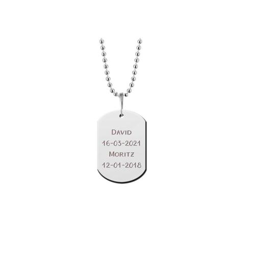 Dog Tag met eigen tekst, logo of afbeelding, Sieraden, Tassen en Uiterlijk, Kettinghangers, Nieuw, Overige materialen, Overige kleuren