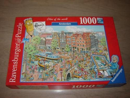 Puzzel Ravensburger AMSTERDAM 1000 st.  Cities of the World, Hobby en Vrije tijd, Denksport en Puzzels, Zo goed als nieuw, Legpuzzel