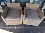 2 tuinstoelen met 2 bijpassende kussens, Tuin en Terras, Ophalen