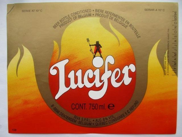 bieretiket Belgie 21-1 (9G) riva, Verzamelen, Biermerken, Ophalen of Verzenden, Zo goed als nieuw, Overige typen, Overige merken