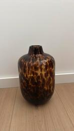 Leen Bakker cheetah vaas bruin, Ophalen, Overige kleuren, Nieuw, Glas