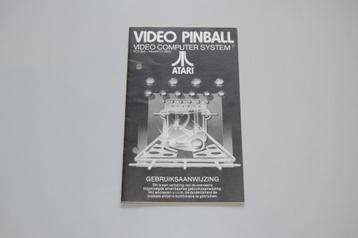 Atari 2600 : Video Pinball (alleen Nederlandse Handleiding) beschikbaar voor biedingen