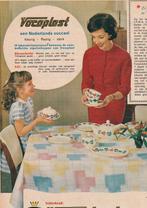 Retro reclame 1962 Vocaplast tafelkleed Boerenbont, Verzenden, Overige typen