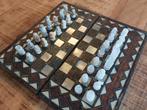 Vintage Onyx Marmer Schaakspel – Frankrijk 1960s, Ophalen of Verzenden