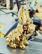 Gouden Franse Bulldog Spaarpot / Beeldje, Overige merken, Overige materialen, Nieuw, Ophalen of Verzenden