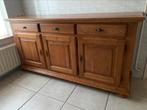 Massief eiken dressoir, Ophalen of Verzenden, Zo goed als nieuw, 25 tot 50 cm, 200 cm of meer