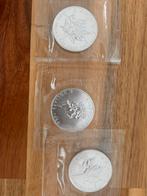 Maple leaf 1990 zilver 3x, Ophalen of Verzenden, Zilver