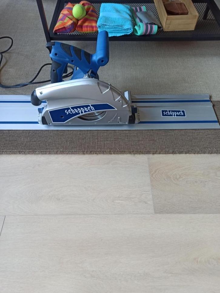 Scheppach invalzaag met begeleider, Doe-het-zelf en Verbouw, Gereedschap | Zaagmachines, Zo goed als nieuw, Invalzaag, 1200 watt of meer