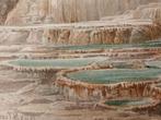 Yellowstone Park Litho - Mammoth Geyser Terraces, Antiek en Kunst, Kunst | Litho's en Zeefdrukken, Ophalen of Verzenden