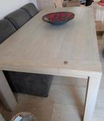 Eettafel, acaciahout, whitewash 190x100 (Sleeuwijk), Huis en Inrichting, Tafels | Eettafels, Ophalen, 100 tot 150 cm, 200 cm of meer