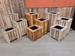 Houten bloembakken, set van 3!, Ophalen, Nieuw