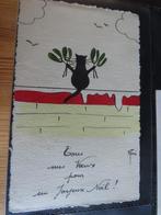 oude kerstkaart 84, Verzamelen, Verzenden, 1920 tot 1940, Gelopen, Feest(dag)