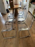 6 Ikea Eetkamerstoelen Tobias, Ophalen, Kunststof, Gebruikt, Overige kleuren