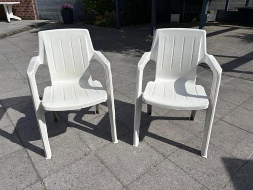 6 stevige opstapelbare Jardin tuinstoelen., Tuin en Terras, Tuinstoelen, Zo goed als nieuw, Kunststof, Stapelbaar, Ophalen
