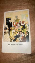 Oude ansichtkaart Sinterklaas Sint Nikolaas in school 1934, Verzamelen, Ansichtkaarten | Themakaarten, Ophalen of Verzenden, 1920 tot 1940