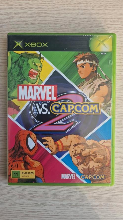 Marvel vs Capcom 2 Xbox - Compleet!, Spelcomputers en Games, Games | Xbox Original, Gebruikt, Vechten, 2 spelers, Vanaf 12 jaar