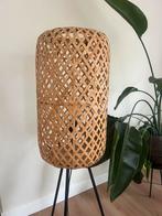 Rieten lamp, Huis en Inrichting, Lampen | Vloerlampen, Ophalen, Zo goed als nieuw, Minder dan 100 cm