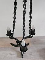 lamp gemaakt van 3 hoefijzers - handgemaakt, Ophalen of Verzenden, Gebruikt, Metaal, Minder dan 50 cm