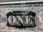 One Dollar Plexiglas Schilderij 200x90cm, Nieuw, 125 cm of meer, Ophalen of Verzenden, Schilderij