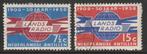 Antillen 1958 291/292 Landsradio, Gest, Postzegels en Munten, Postzegels | Nederlandse Antillen en Aruba, Ophalen of Verzenden