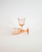 Luminarc Rosaline swirl France glas set van 2 x borrel glas, Ophalen of Verzenden, Zo goed als nieuw