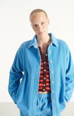 Oversized padow blouse american vintage, Kleding | Dames, Blauw, Ophalen of Verzenden, Zo goed als nieuw, American Vintage