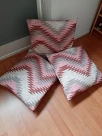 3 sierkussens zo goed als nieuw, Ophalen, Zo goed als nieuw, Vierkant