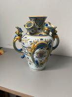 Brocante Tulpenvaas Handgeschilderd, Antiek en Kunst, Antiek | Vazen, Ophalen