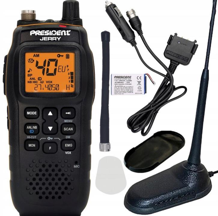 President Jerry CB Radio met Antenne - Nieuw, Telecommunicatie, Portofoons en Walkie-talkies, Nieuw, Portofoon of Walkie-talkie