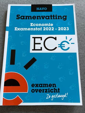 Samenvatting Economie HAVO 2022-2023 beschikbaar voor biedingen
