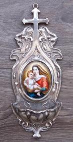 Om 1900 - 1910 GROTE Wijwaterbak WMF Art Nouveau Deco Maria, Antiek en Kunst, Ophalen of Verzenden