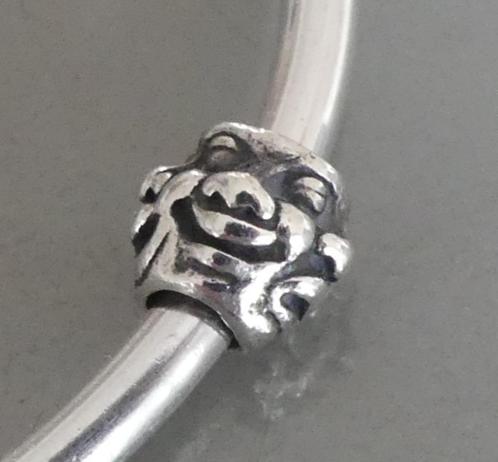 Trollbeads 5 GEZICHTEN, Sieraden, Tassen en Uiterlijk, Bedels, Zo goed als nieuw, Trollbeads, Zilver, 1 bedel, Verzenden