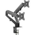 Dubbele Monitor Arm Bureau met laptophouder, Computers en Software, Ophalen of Verzenden, Zo goed als nieuw