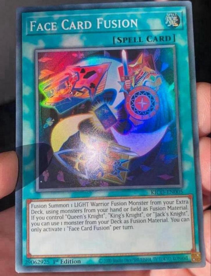 Yu-Gi-Oh! Face Card Fusion KICO 1 st Edition M/NM !, Hobby en Vrije tijd, Verzamelkaartspellen | Yu-gi-Oh!, Zo goed als nieuw