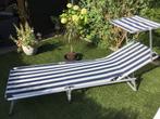 Ligbed voor te zonnen, Ophalen, Gebruikt, Aluminium, Verstelbaar