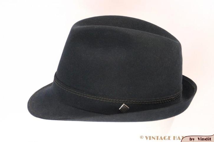 Vintage Gleufhoed Ottmar Reich donker blauw 56 unisex, Kleding | Dames, Hoeden en Petten, Gedragen, Hoed, 56 of 57 cm (M, 7 of 7⅛ inch)