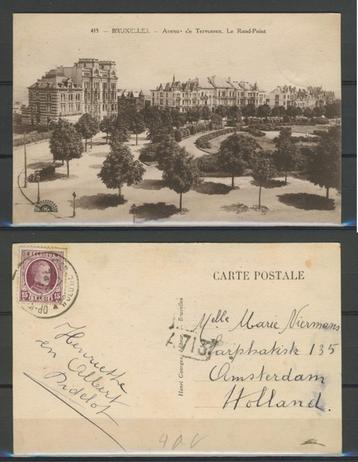 Brussel Bruxelles 1927 Avenue Tervueren Ansichtkaart 927a beschikbaar voor biedingen